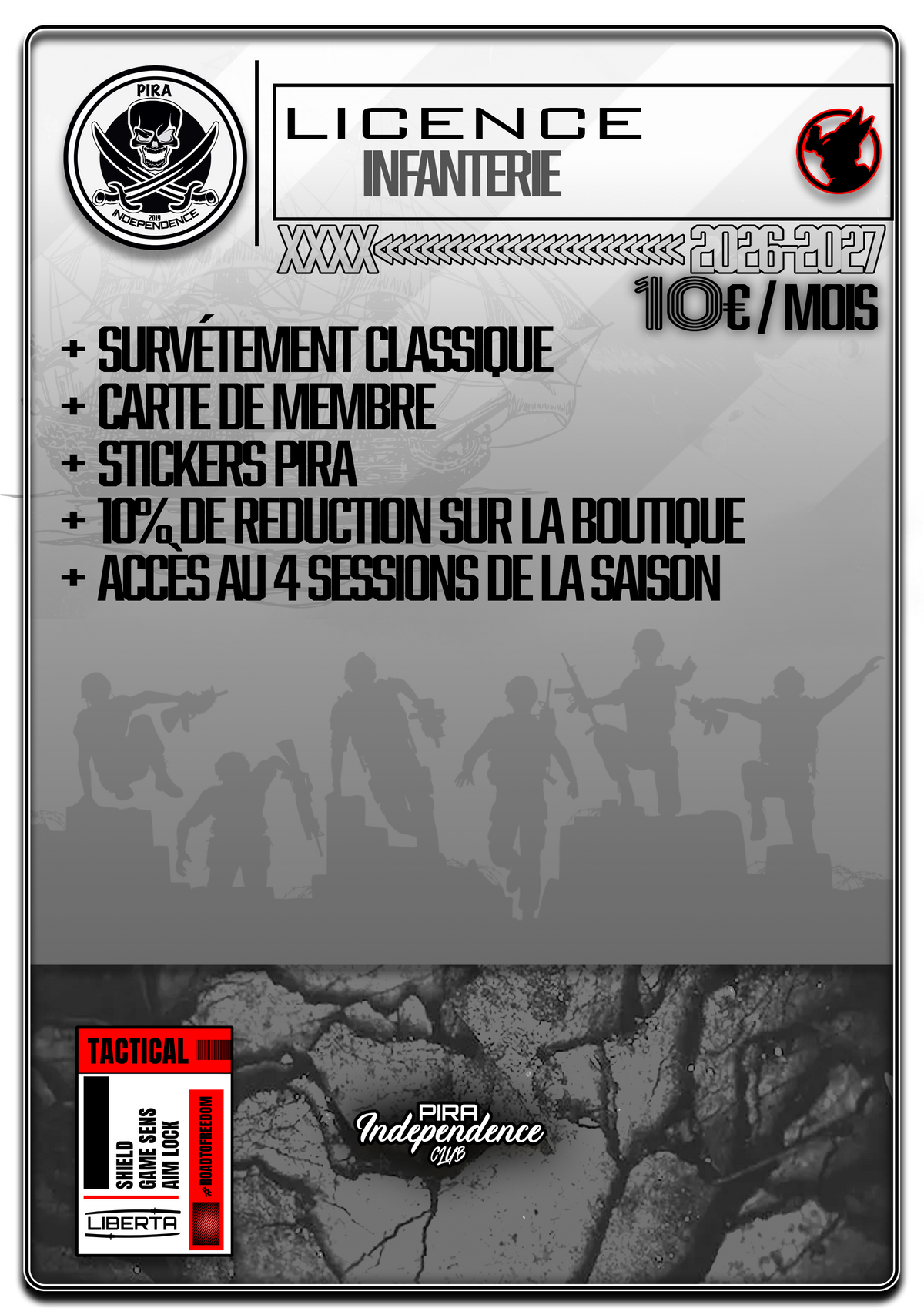 #1 LICENCE INFANTERIE